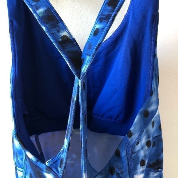Lululemon Kanto Catch Me Tank Blue & Black 6 - Picture 9 of 9